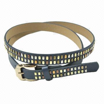 Fashion color stud rivet belts for women