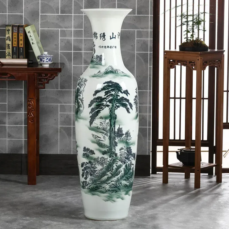 Blue and White Luxury Ceramic Vases