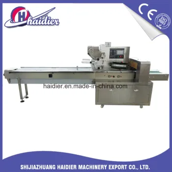 High Speed Stainless Structure Cookie/Bread/Soap Pillow Packing Machine with Code Device
