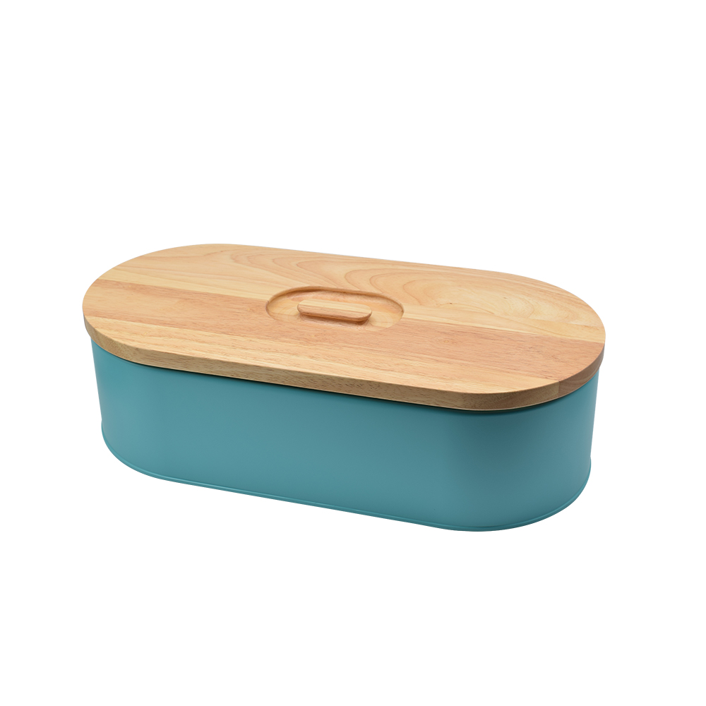 Large Oval Bread Bin with Bamboo Lid