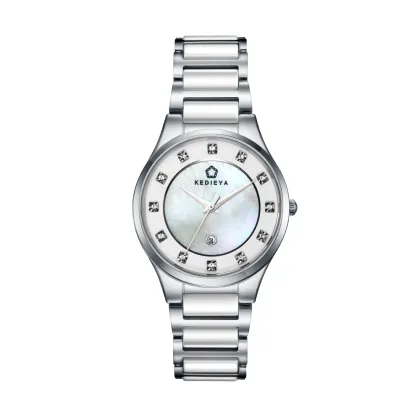 Stainless steel ceramic women watches