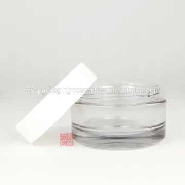 Cosmetic Container White Cap Clear Jar 100g petg Jar