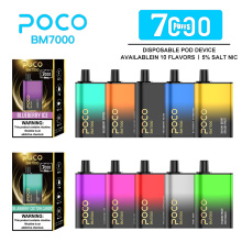 मूल POCO BM 7000 PUFFS थोक डिस्पोजेबल Vape