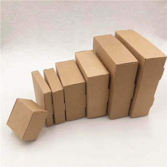 Natural Kraft Paper Custom Carton Jewelry Box