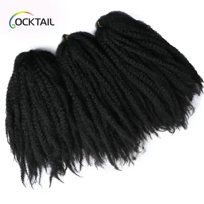 silver marley crochet braid hair extension, synthetic ombre marley hair braid afro twist weft