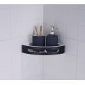 Black Wall Mounted Corner Shower Organizer