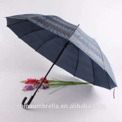 straight umbrella pongee fabric sun-protection umbrella rain umbrella