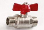 1/2" Double Male Ball Valve