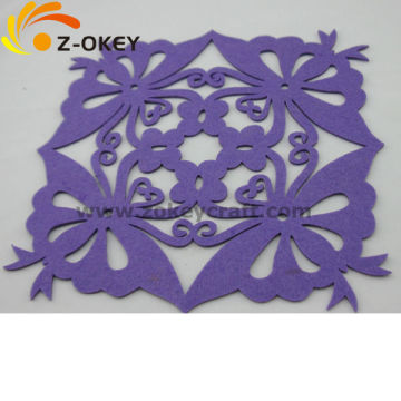 Butterfly shape felt mat