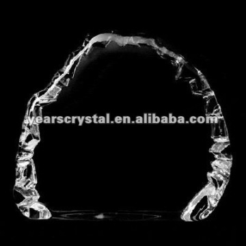 china yiwu nice crystal iceberg block trophy for home decoration(R-1175