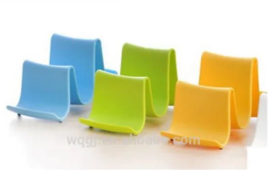 Plastic Wave Shaped PP Spoon Rest Holder Pot and Pan Lid Stand Rack Pot Cover Holder