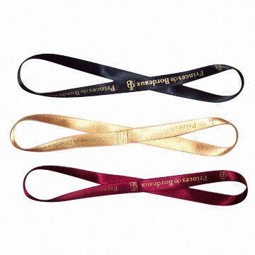 100% Polyester Printed Satin Ribbon Bracelet in Various Designs