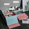 Plastic Collapsible Storage Bins With Portable Handle