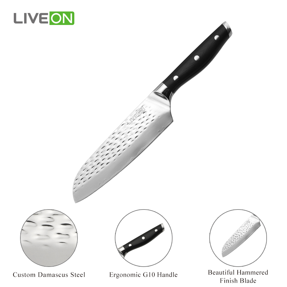 7 بوصة الفولاذ المقاوم للصدأ اليابان Santoku سكين