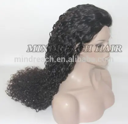 Qingdao top beauty wig 40inch curly long Brazilian hair full lace wig