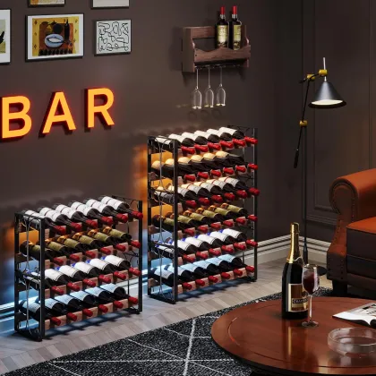 HaiYang Stackable 36 Bottle Wine Rack