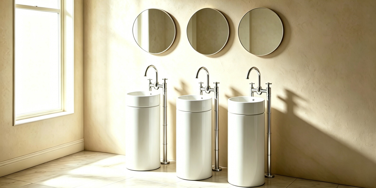 free standing basin taps