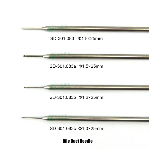 Laparoscope aigu réutilisable Couteau biliaire en acier inoxydable