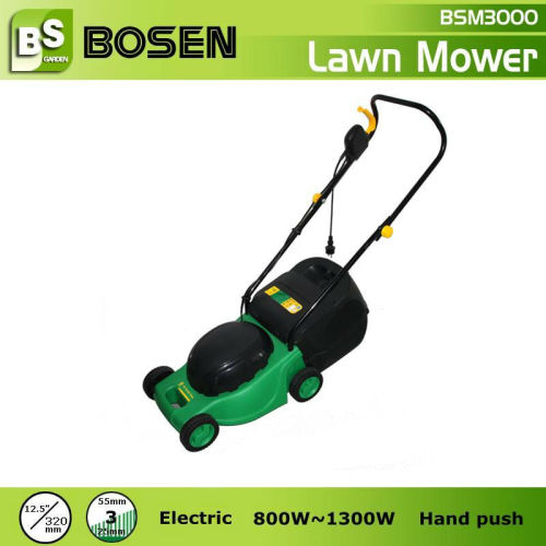 13" 1300W Electric Lawn Mower with 320mm Blade