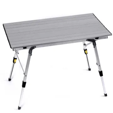 KONO 2023 Folding Outdoor Picnic and Hiking Table - Portable Aluminum Alloy Camping Furniture