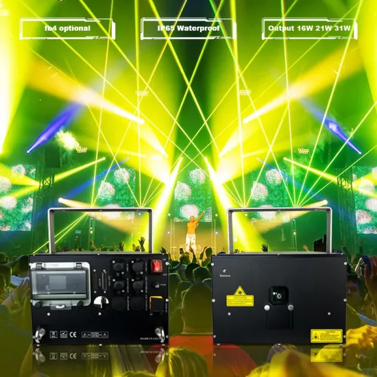 Waterproof RGB Laser Light Show System: 30W Full-Color Animation Outdoor Landscape Illumination