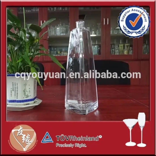 New triangular wine bottles for sale wholesale