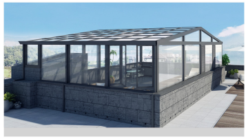 Diamond Series Aluminum Sunroom for Luxury Villa
