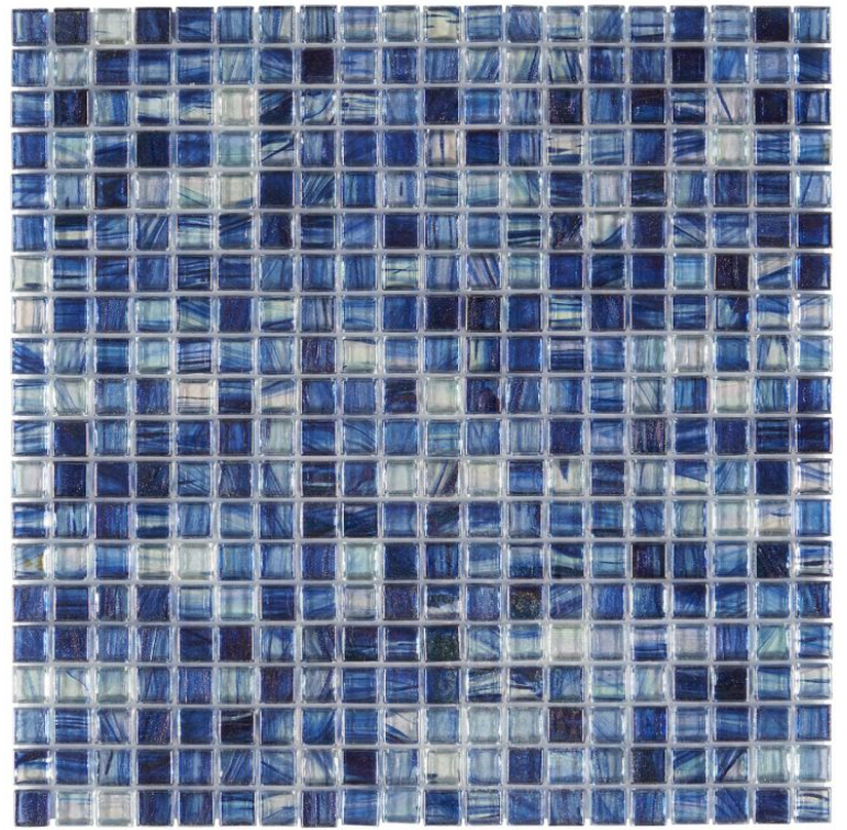 Artistry Mosaics Waterproof Blue Tiles Art