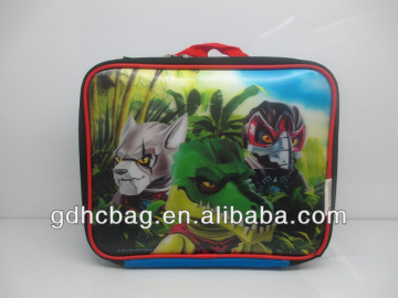 2014 Student Fondness Cartoon Printing Cooler Bag 600D polyester with PVC inner Cartoon Bag