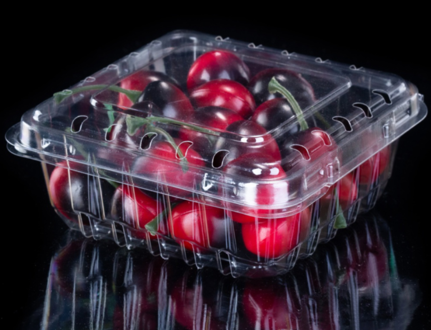 Plastic Clamshell Packaging Box For Cherries