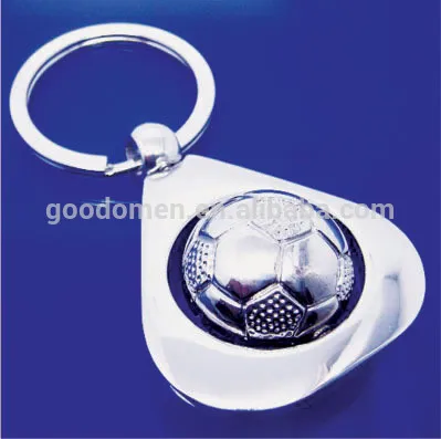 good omen Professional football shape promotion keychain keyring