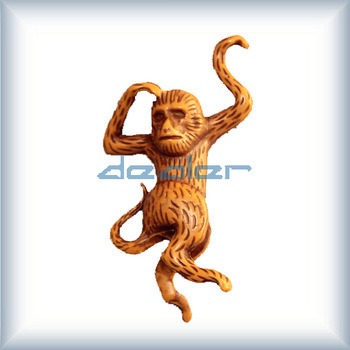 2015 new,Chinese zodiac ,toy monkey,golden wooden animals,model material,,scale architectural wooden models