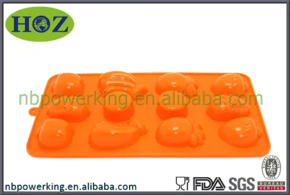 fruit shape silicone chocolate mold, silicone candy mold