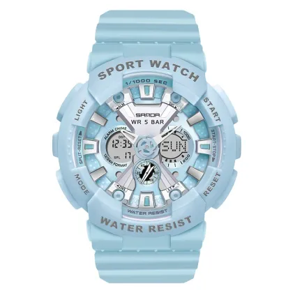 SANDA Women's Watch: A Stylish, Multi-Functional Digital Sport Timepiece with Luminous Display and Calendar