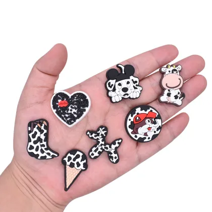 Wholesale Leopard Print Shoe Decorations for Clogs