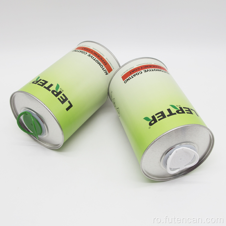 Cutie metalica rotunda de 1 l pentru acoperirea auto