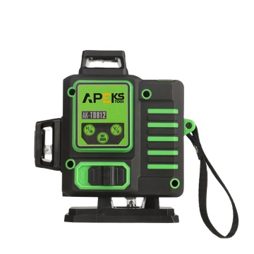Apekstool Factory Green Laser Level - 16 Lines, 5 Points, 360° Rotary, Lithium-Ion Battery