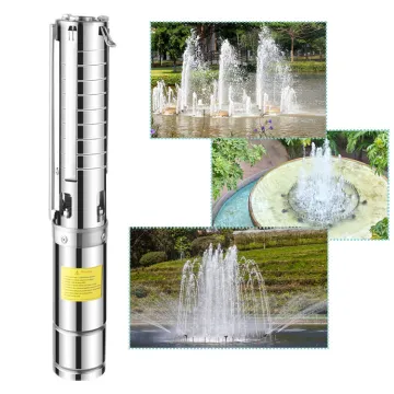 Smart Solar-Powered DMX Water Fountain Pumps with 0.8HP Submersible DC Motor