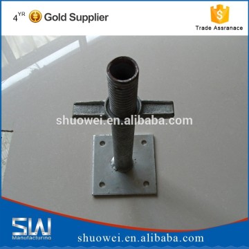 Dip Paint adjustable screw top jack for construction scaffolding system