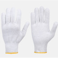 Bleached cotton yarn gloves