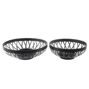 Set of two metal basket