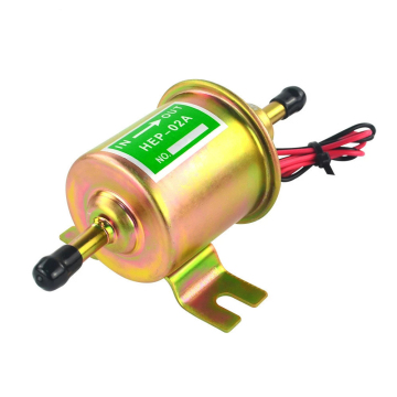 AOSU 12V Brass HEP-02A Electric Fuel Pump for Cars, Motorcycles, and ATVs