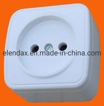 German Std Wall-Mounted Wall Socket No Earth S6009