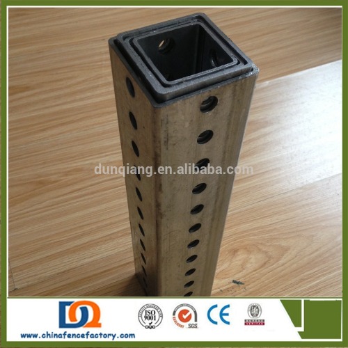 Perforated Steel Square Tube For Traffic Sign Support/sign Post, High