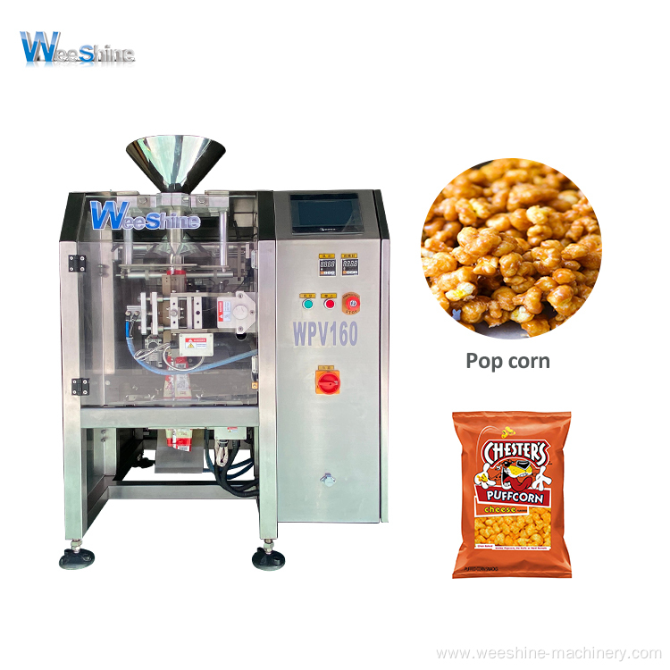 Small Bag Vffs Pop Corn Packaging Machine