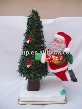 35cm santa climbing christmas tree/santa claus/electrical santa