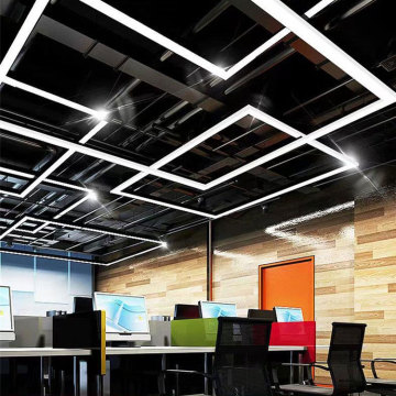 Commercial Hexagonal Hanging Lamp and LED Batten Lights for Supermarkets and Offices