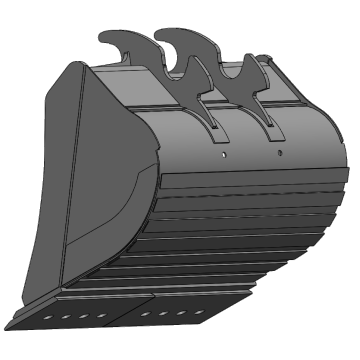 דלי חפירה Hardox עם טיפול בחום