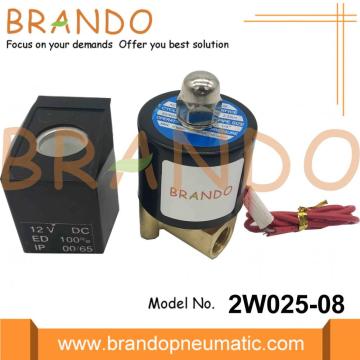 Válvulas solenoides neumáticas DC12V 2W025-08