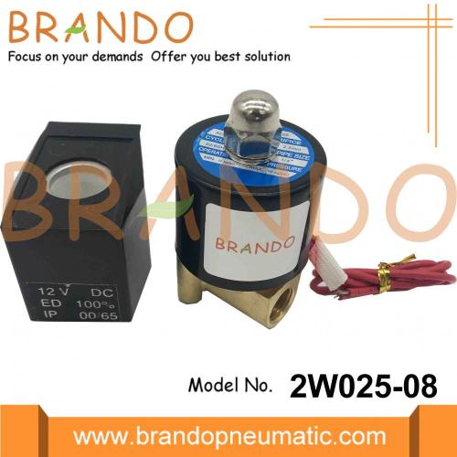 Elettrovalvole a solenoide pneumatiche DC12V 2W025-08